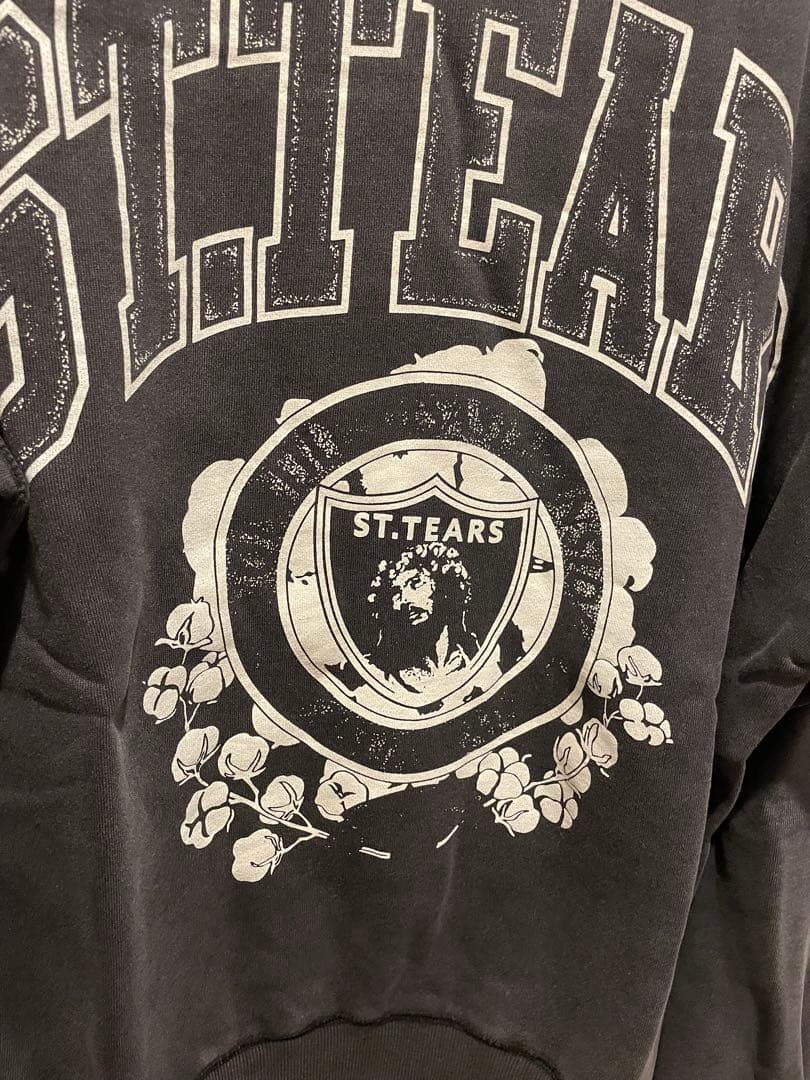 永瀬廉さん着用】SAINT M×××××ブラック スウェット トレーナー M