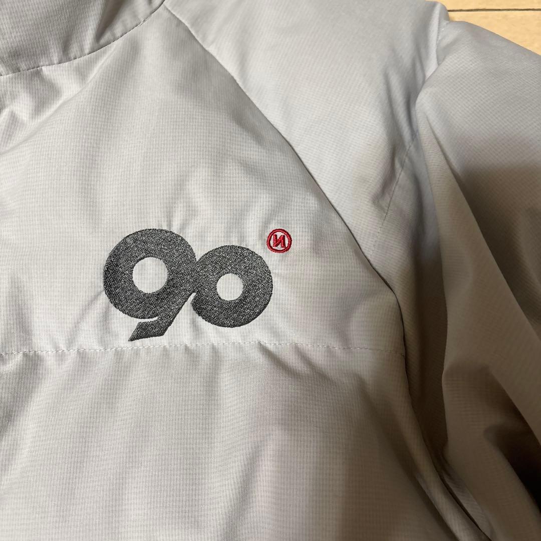 9090 Logo Rich Puffer Jacket ライトグレー L 工場 直営 店