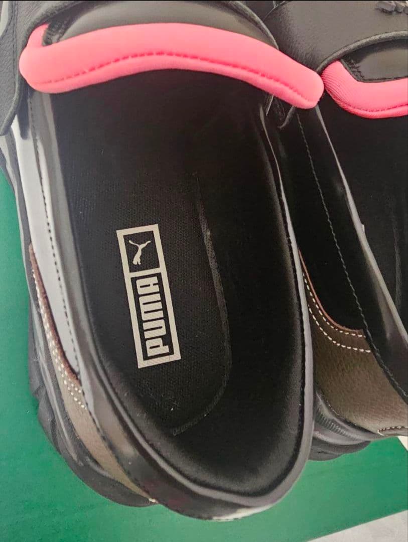 PUMA プーマ ローファー ブラック ピンク 23.5 スニーカーローファー