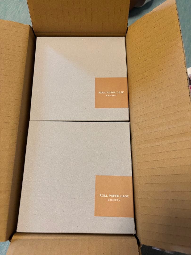 木製ボックスティッシュケース コンパクトサイズ　2個セット‼️