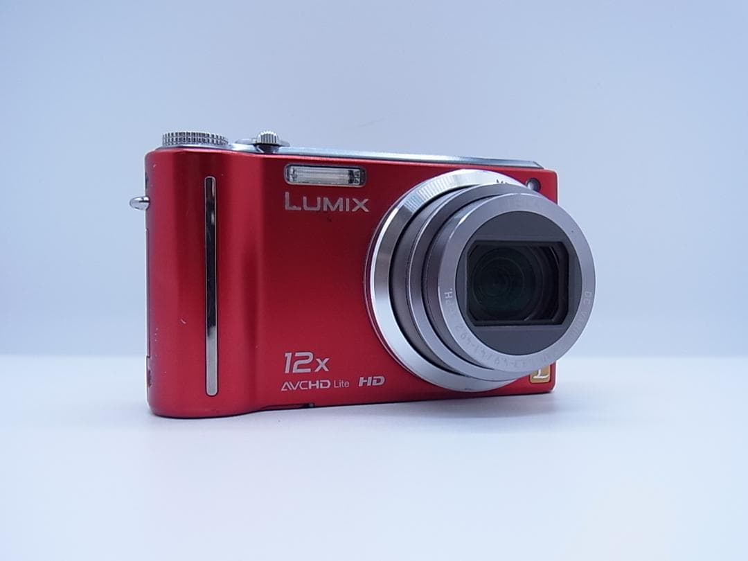 Panasonic LUMIX DMC-TZ7 レッド デジカメ 動作確認済