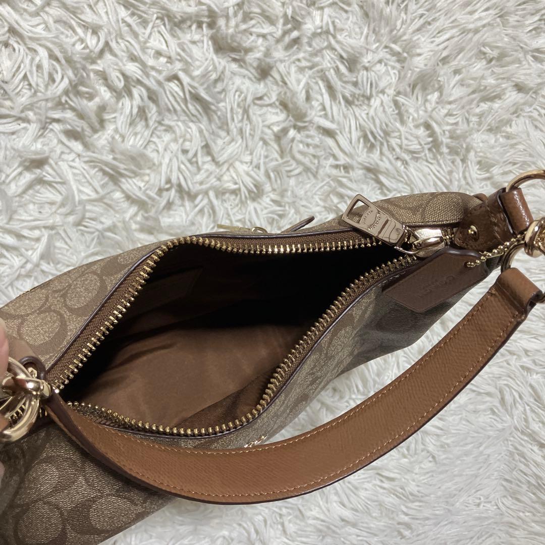 美品【COACH】コーチ シグネチャー 2WAY ショルダー　ハンドバッグ