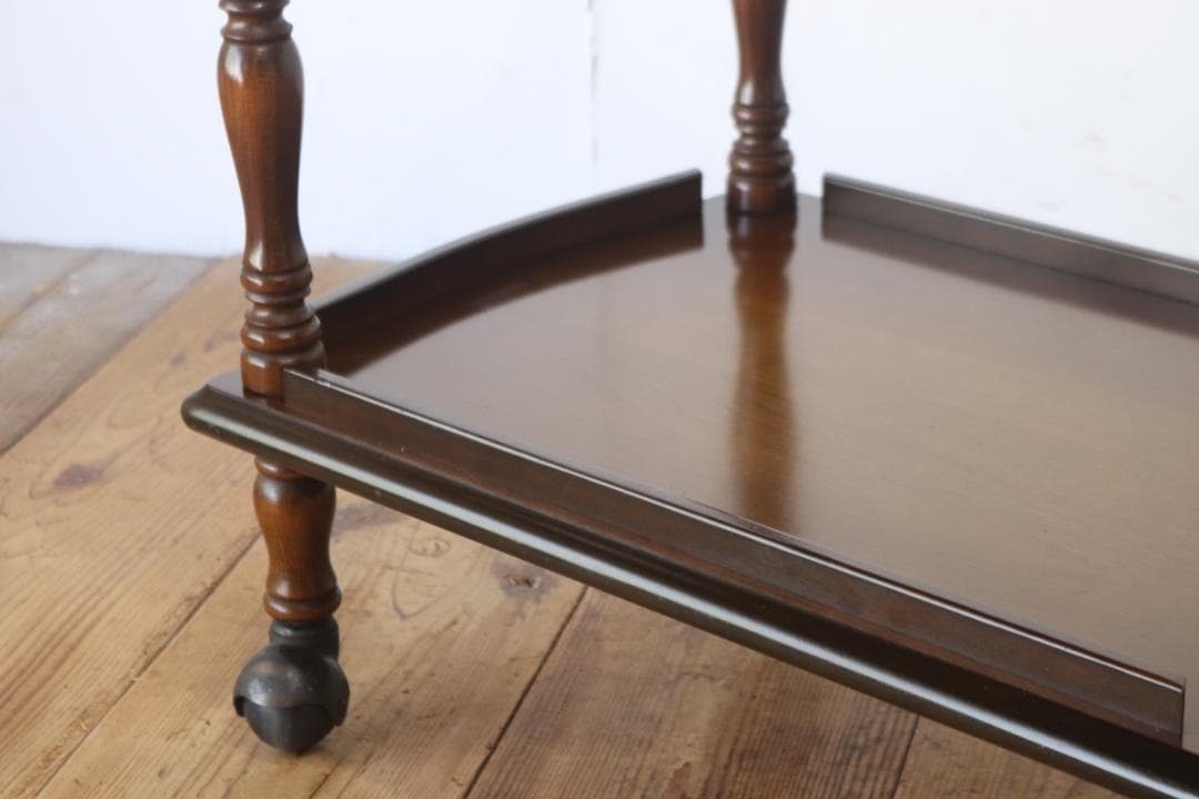 飛騨産業 キツツキ ワゴン キッチン トローリー 収納 キャスター 樺材 レトロ