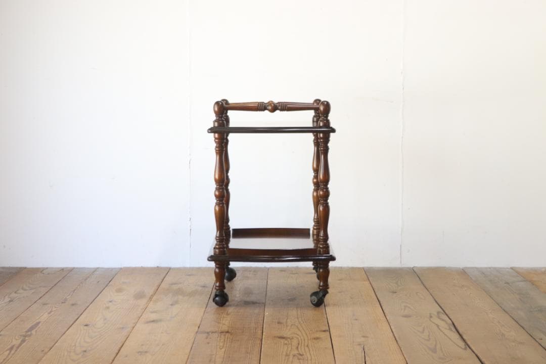 飛騨産業 キツツキ ワゴン キッチン トローリー 収納 キャスター 樺材 レトロ