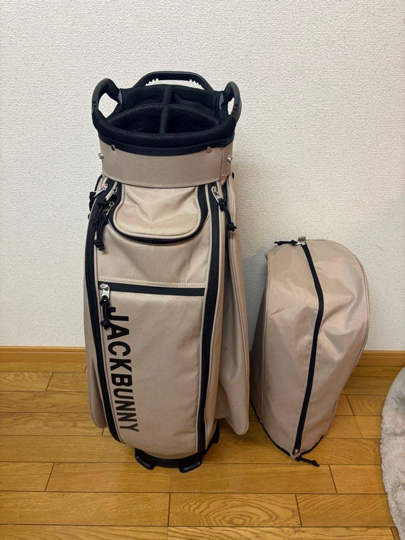 【JACK BUNNY!!】ゴルフ５限定 ジャックバニー キャディバッグベージュ
