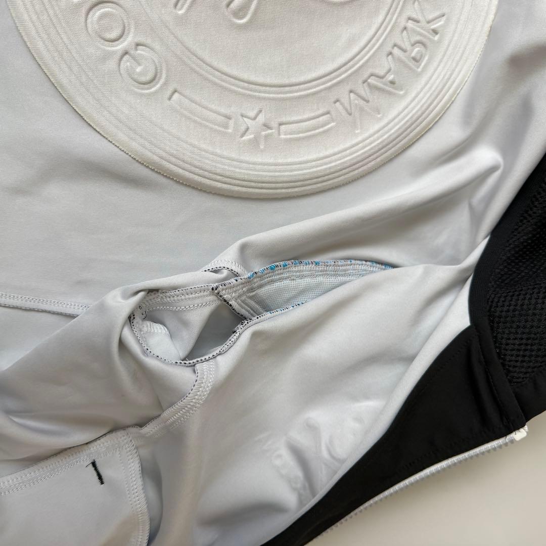 美品 マークアンドロナ メンズ ジップ パーカー ブラック 46 スカル