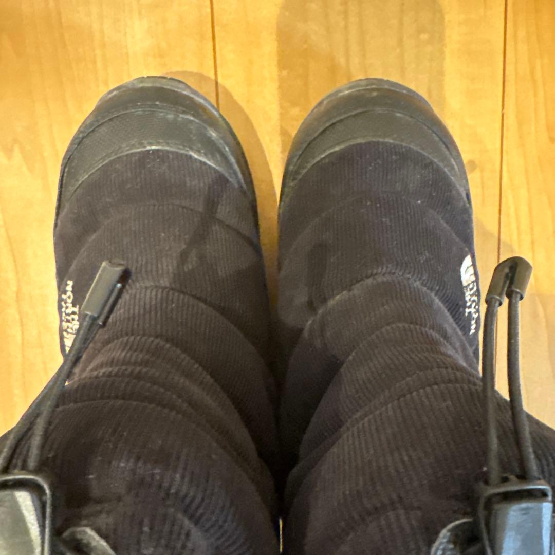 THE NORTH FACE 子ども用 コーデュロイ　ブラックブーツ　22センチ