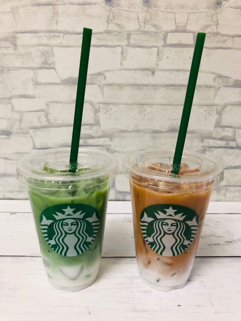 食品サンプル　スターバックスラテ　抹茶ラテ　セット
