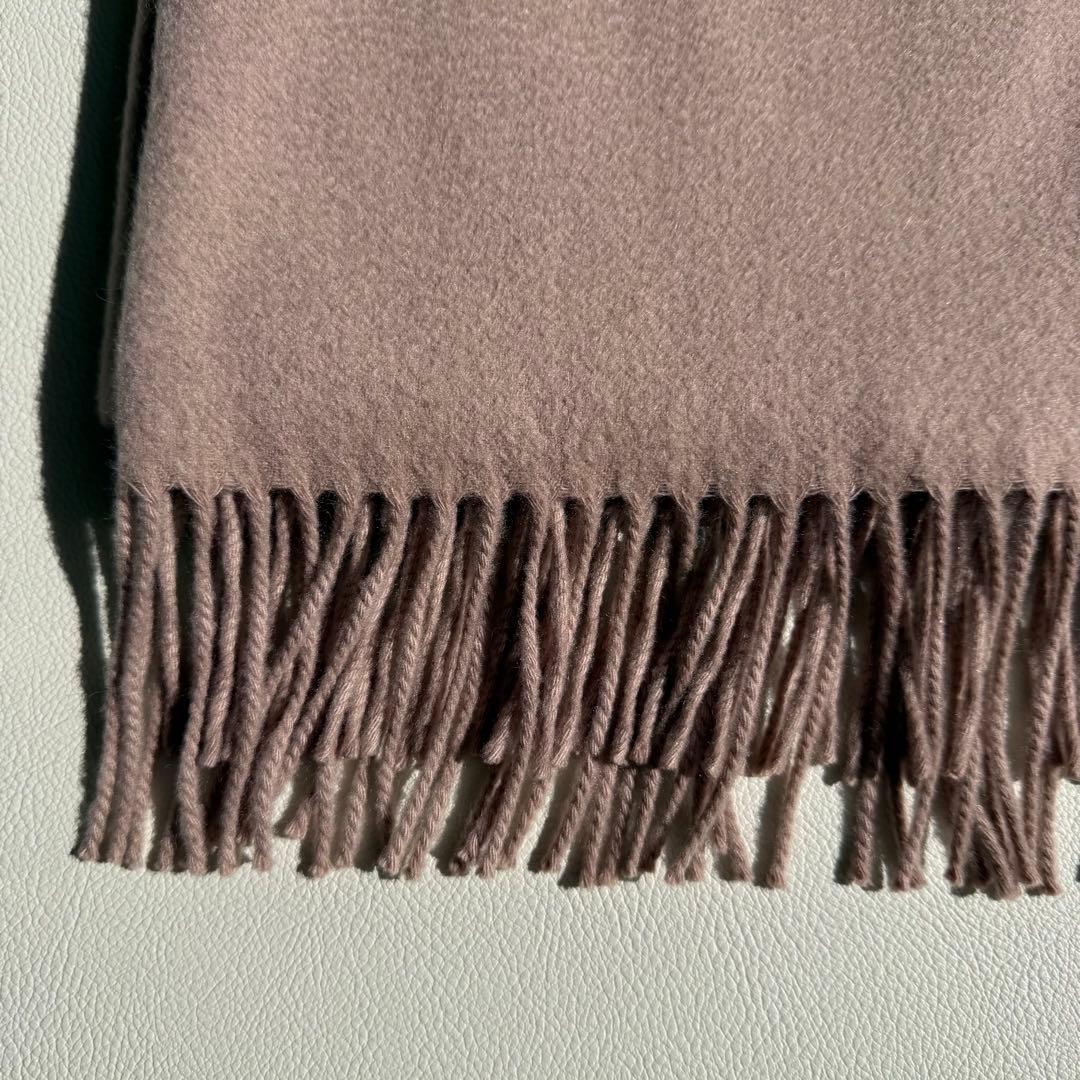 美品　ジョンストンズ　大判　ストール　マフラー　カシミヤ　ピンク　ブラウン
