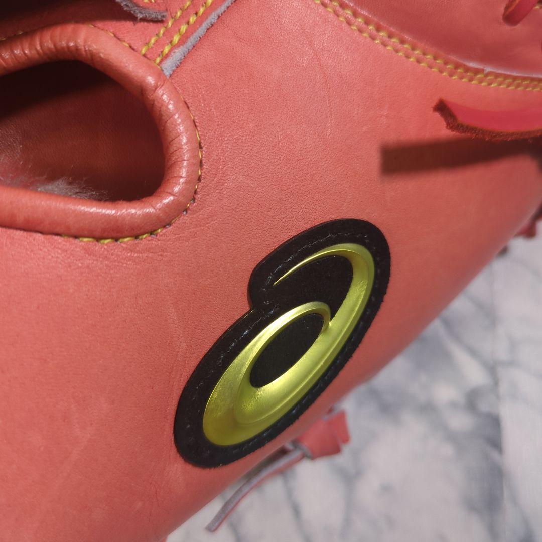 【未使用・タグ付き】アシックス　硬式野球用キャッチャーミット オレンジ