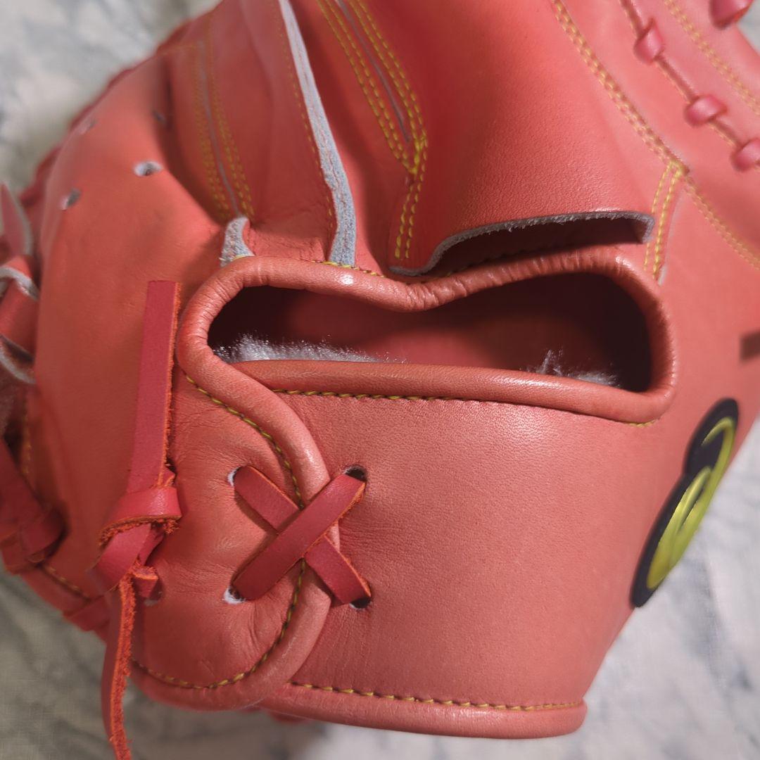 【未使用・タグ付き】アシックス　硬式野球用キャッチャーミット オレンジ