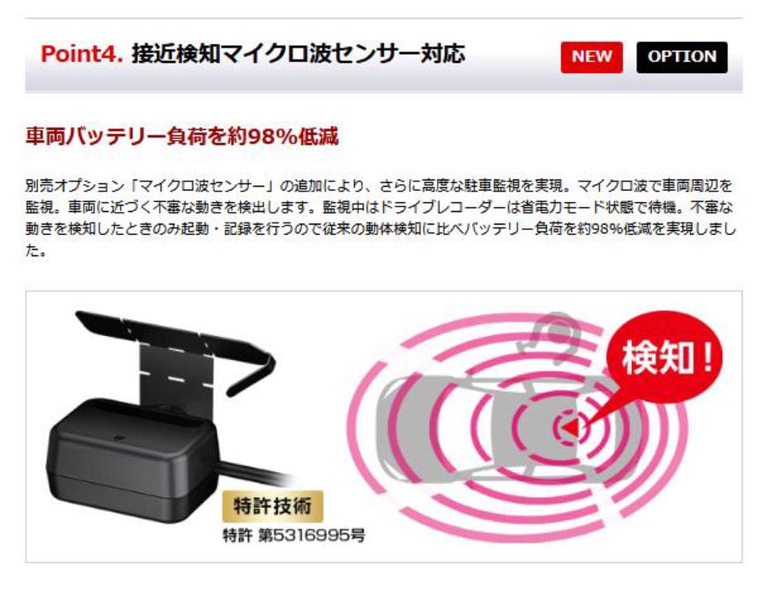 【新品未使用品】Yupiteru ドライブレコーダー Y-3100