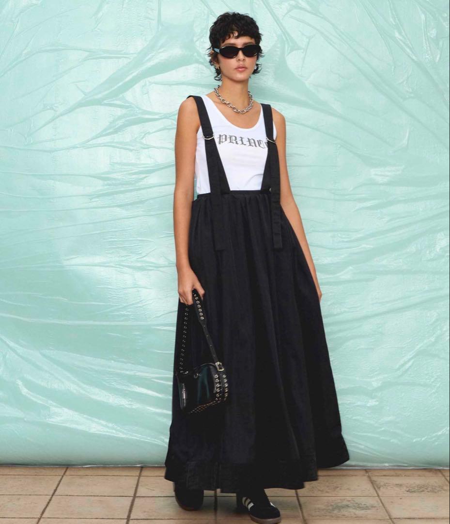 美品！メゾンスペシャル Maison Special サスペンダースカート