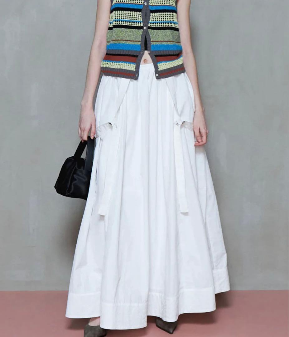 美品！メゾンスペシャル Maison Special サスペンダースカート