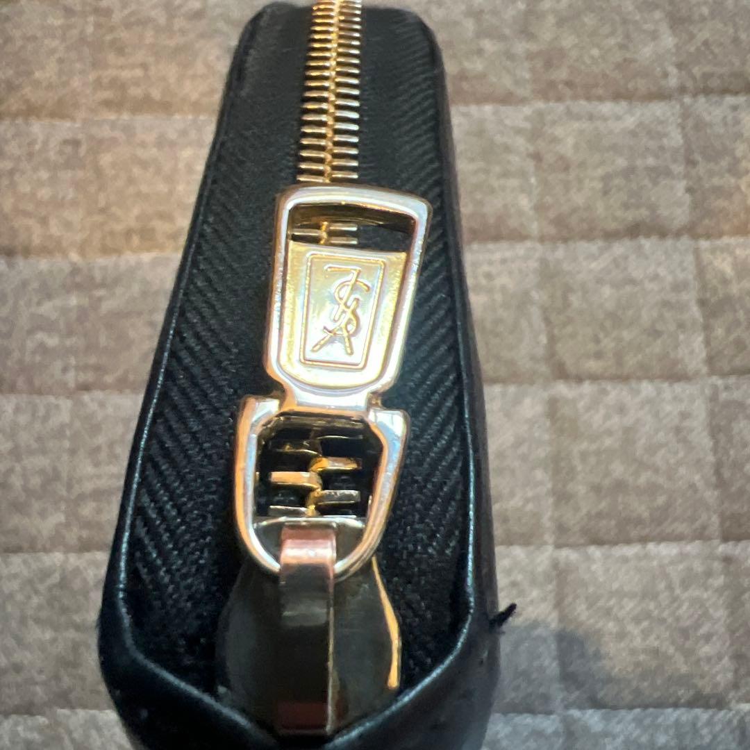 YvesSaintLaurentイヴサンローラン★ラウンド長財布ジップウォレット