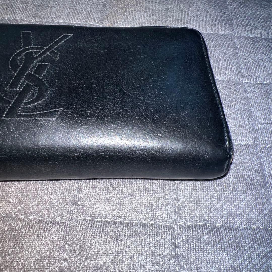 YvesSaintLaurentイヴサンローラン★ラウンド長財布ジップウォレット