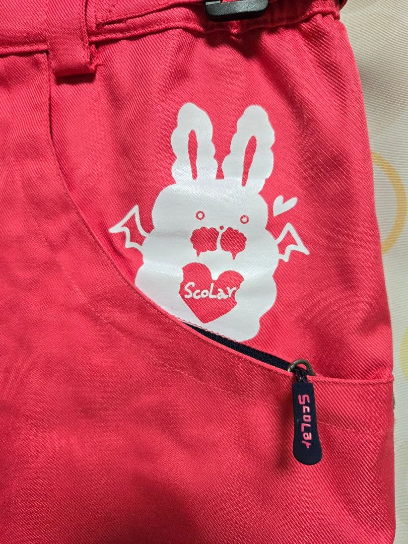 【美品】ScoLar ♡ ストレッチスノーパンツ 裏起毛　撥水透湿加工　9号