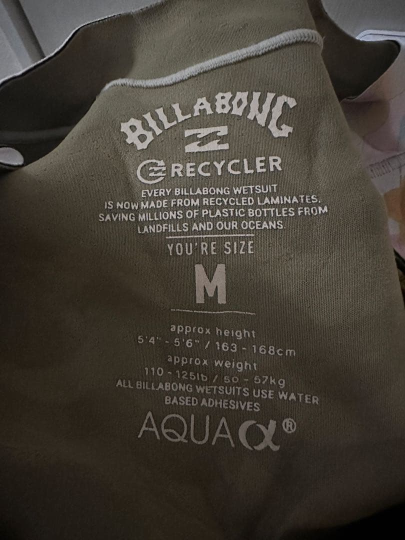 【最終値下げ】BILLABONG SPRING ロンスプ Mサイズ