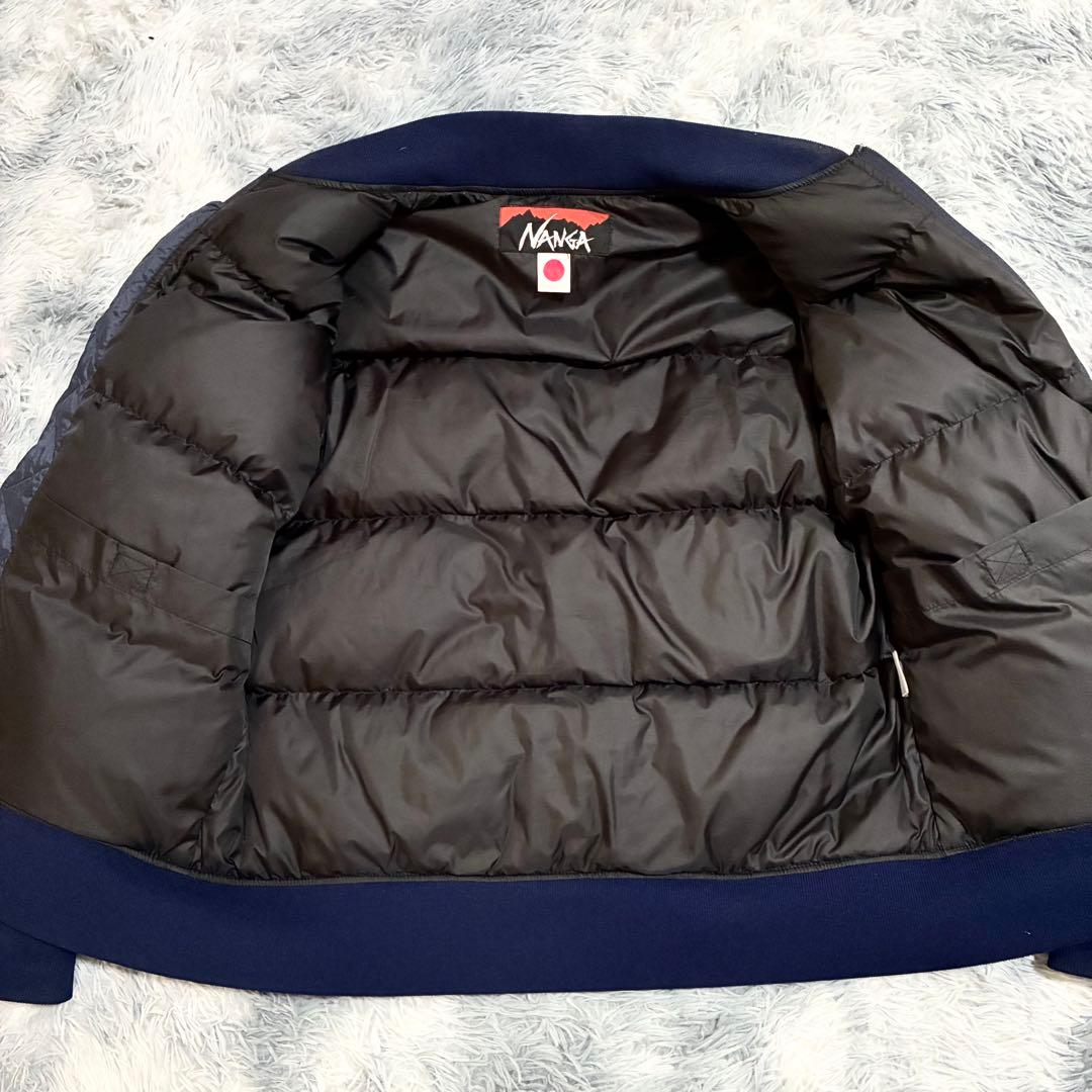 美品【NANGA】MA-1 オーロラテックス ダウンジャケット ネイビー M