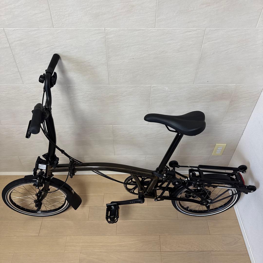 【BROMPTON】 《ブラックラッカー》2024年製 M6R折りたたみ自転車