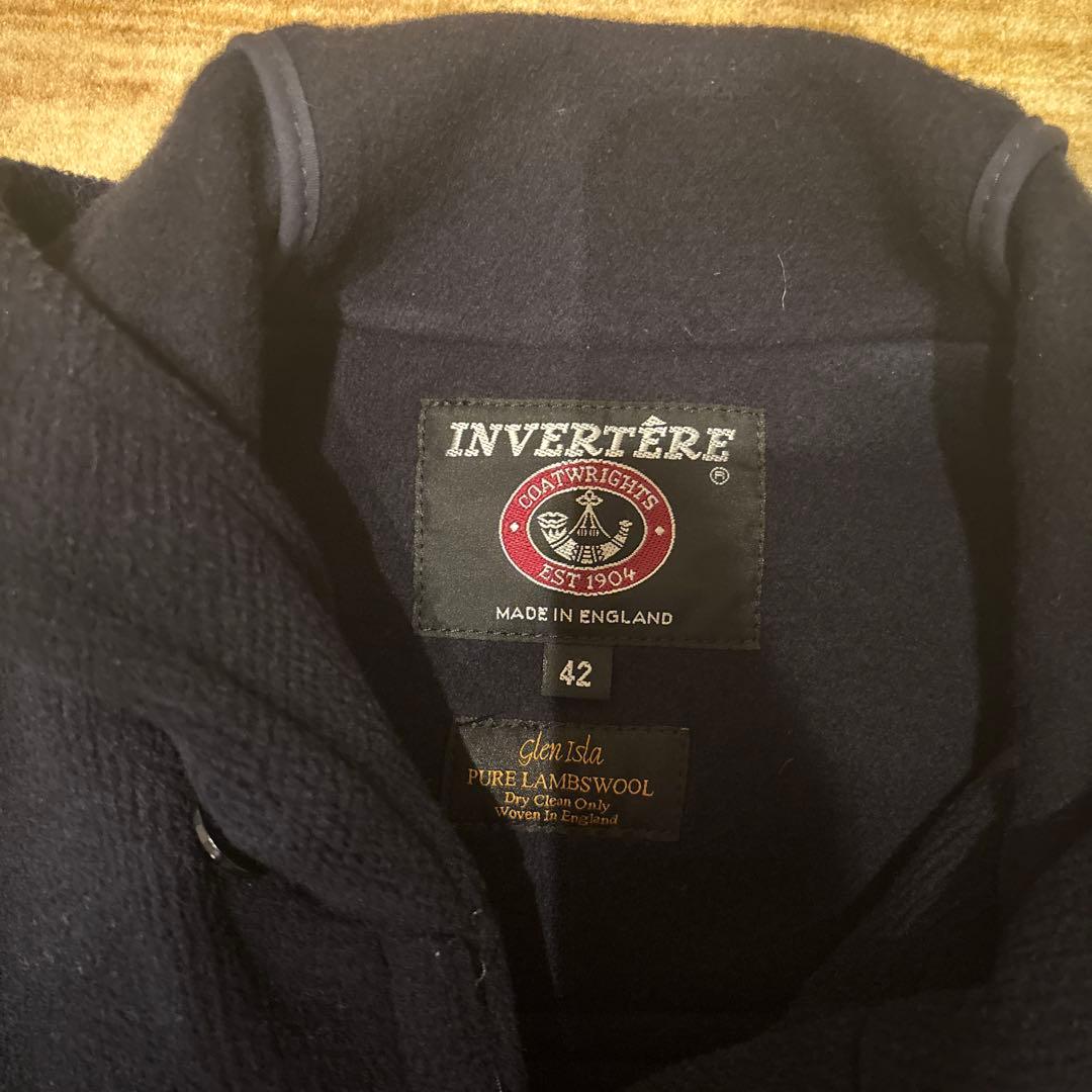 INVERTERE インバーティア ダッフルコート　サイズ４２　ネイビー