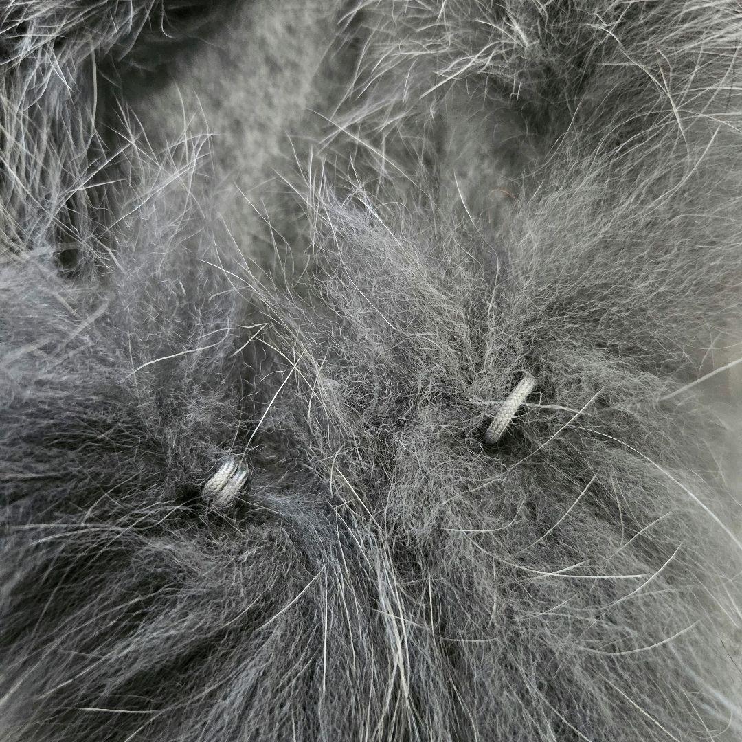 HIGH SENSE】カシミヤ×ブルーフォックス ポンチョ ベスト 2wayの通販は