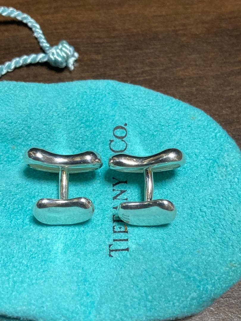 美品 ティファニー ビーンズ エルサペレッティ カフス シルバー 925