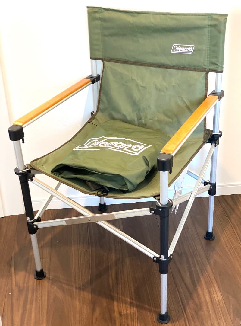 【2脚セット】 Coleman コールマン 2WAYキャプテンチェア 赤/緑