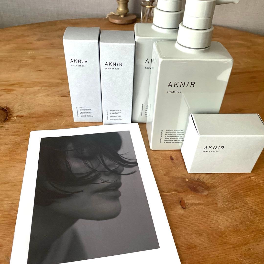 【新品】AKNIRスターターセット6点(トリートメント、スカルプセラム２点)