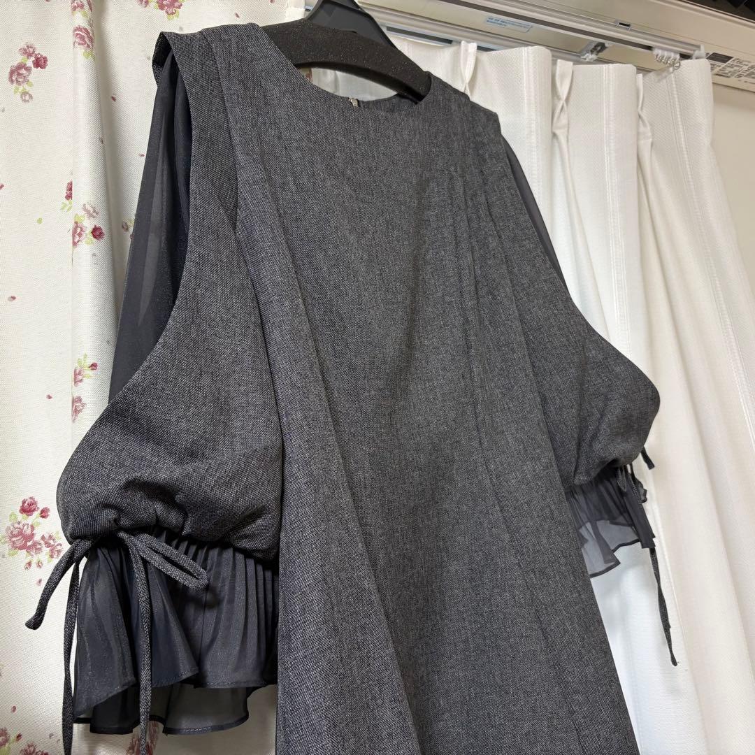 SNIDELレディライク フレア ミニ ワンピース