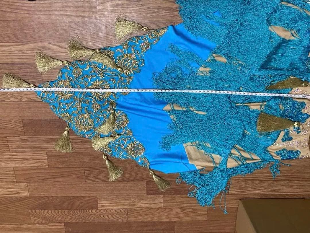 ベリーダンス衣装 ドラムソロ　belly dance costume ターコイズ