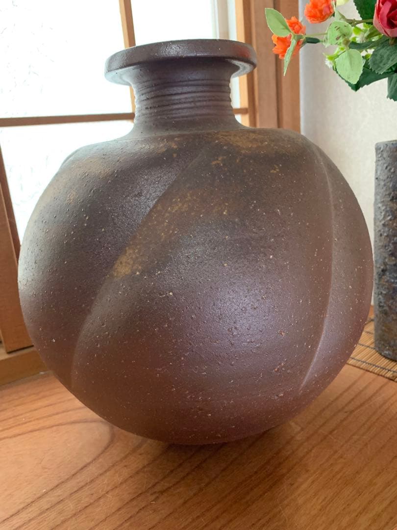 備前焼　壺　花瓶　陶芸　焼物　2点セット