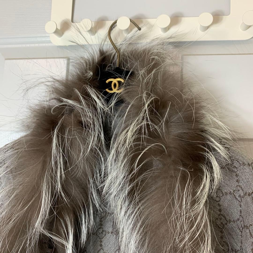 GUCCI グッチ 大判 ショール ストールGGモノグラム柄 シルク混