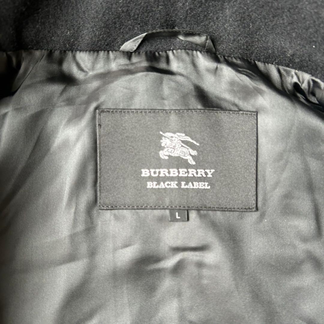 【美品】バーバリーブラックレーベル ウールメルトン ダッフルコート 2way