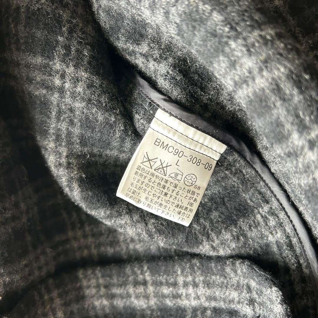 【美品】バーバリーブラックレーベル ウールメルトン ダッフルコート 2way