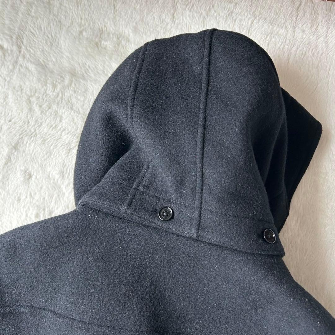 【美品】バーバリーブラックレーベル ウールメルトン ダッフルコート 2way