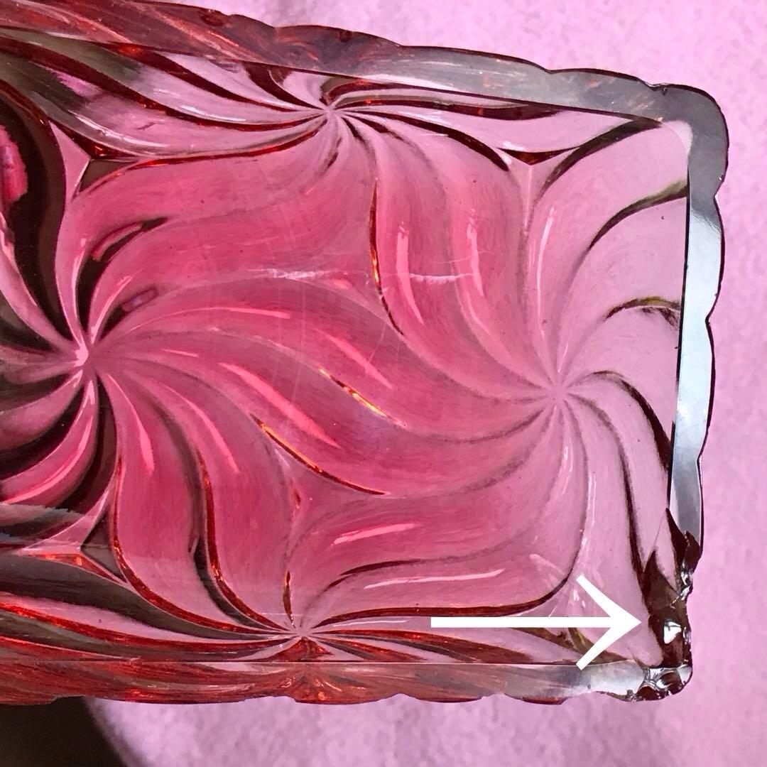 オールドバカラ ローザスミュルティプル★ボンボニエール蓋物