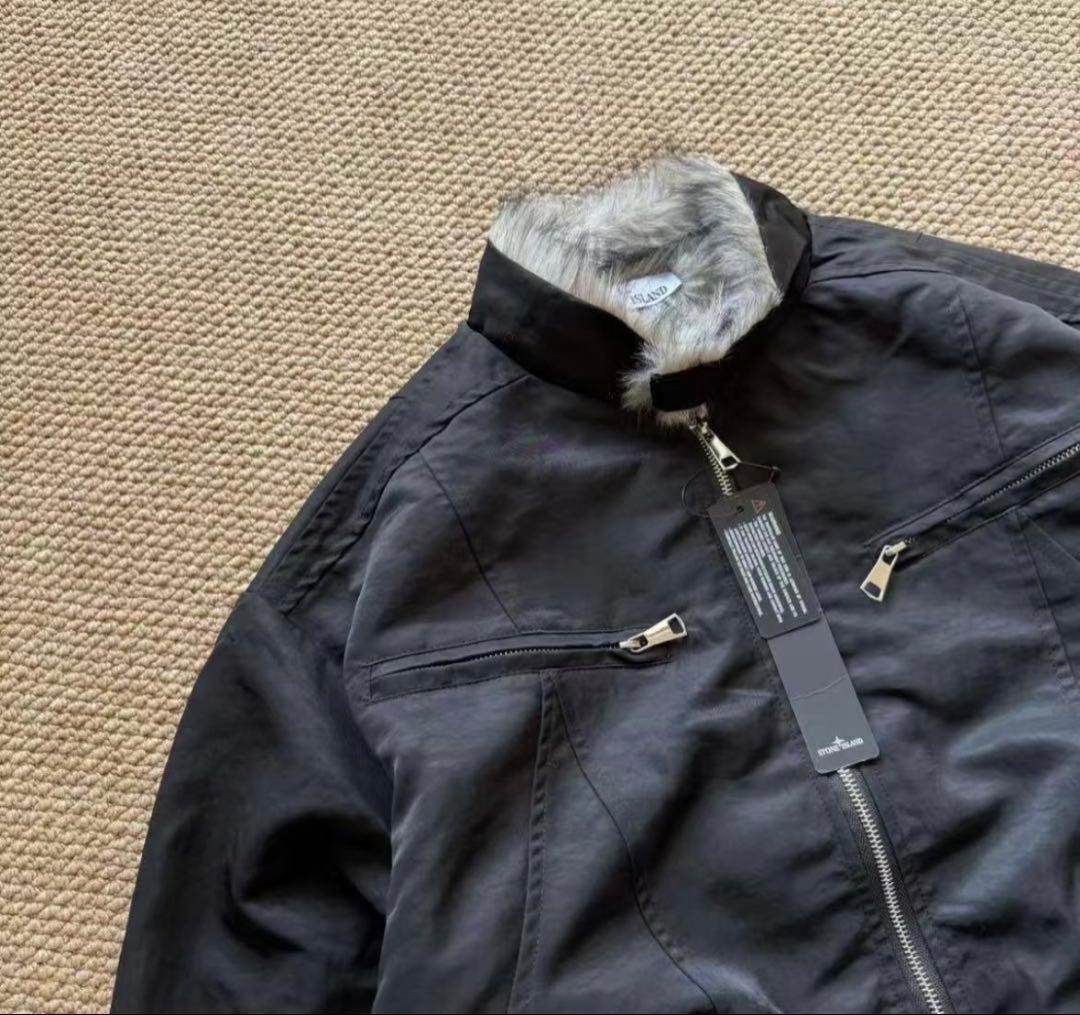 Stone  ブラックボアジャケット M ストリート