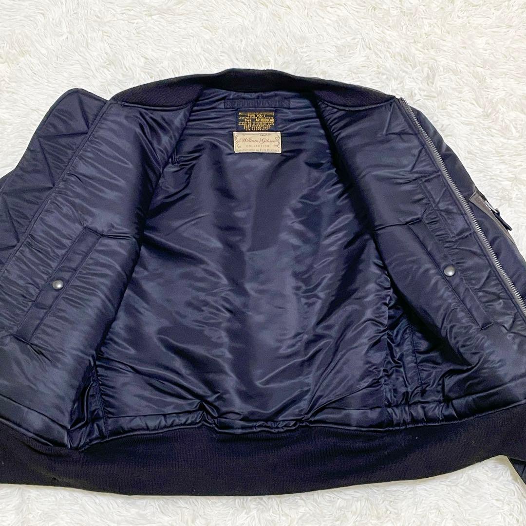 バズリクソンズ ウィリアムギブソン フライトジャケット MA-1 ブラック42