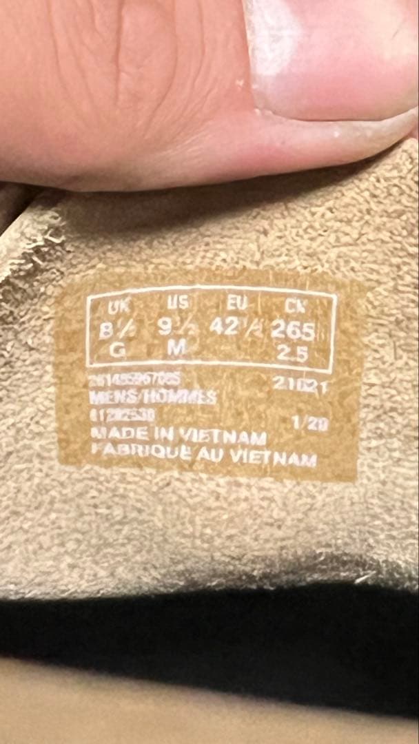 Clarks ワラビー　27.5cm ライトタン色　ベージュ