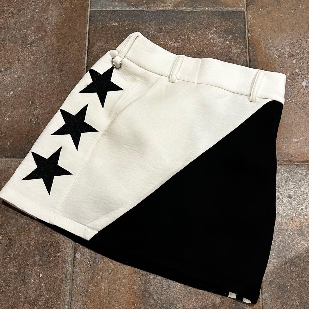 MIRROR9 セットアップ　ジャケット　スカート 星　ブラック　ホワイト