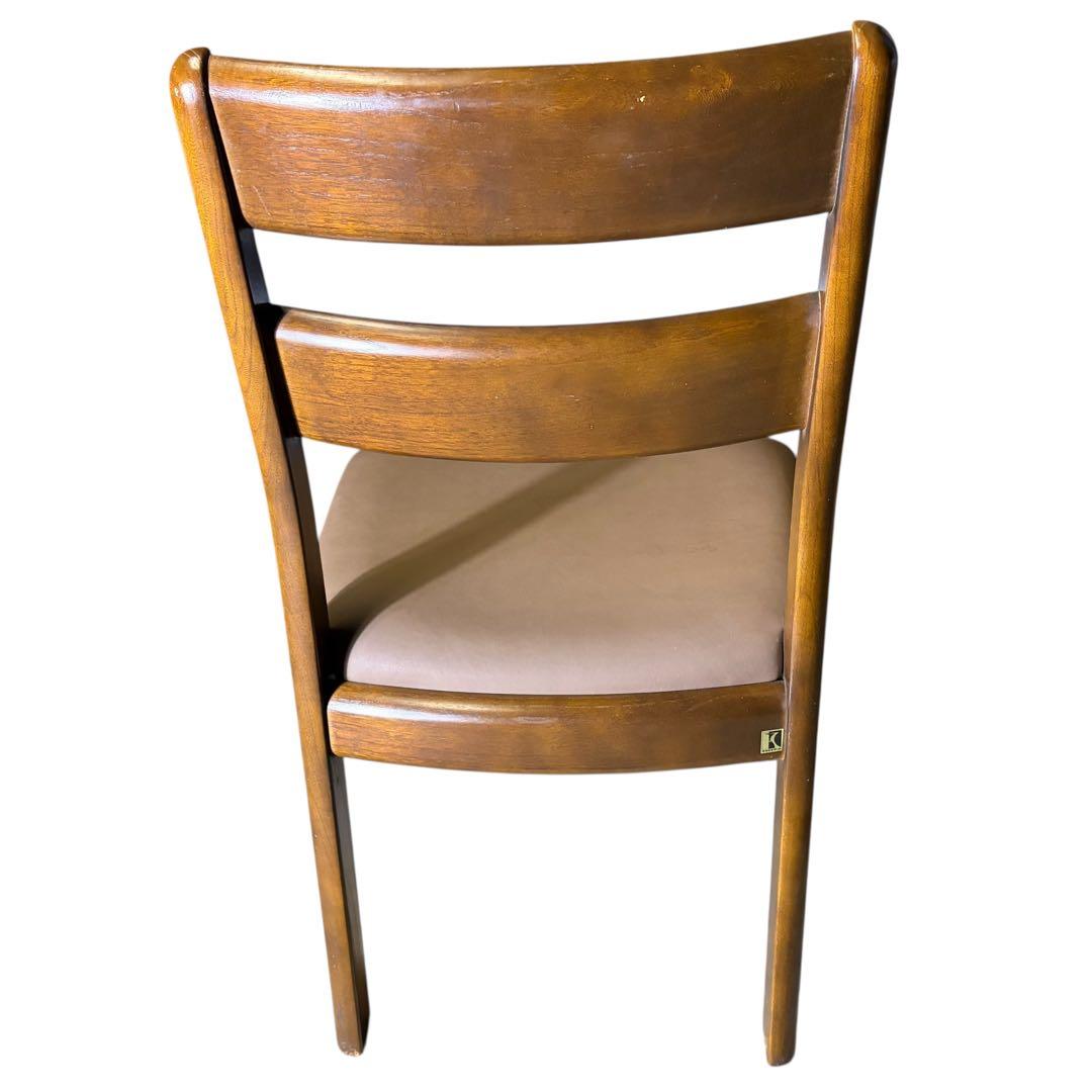 極美品 飛騨産業 ダイニングチェア キツツキマーク 2脚セット①