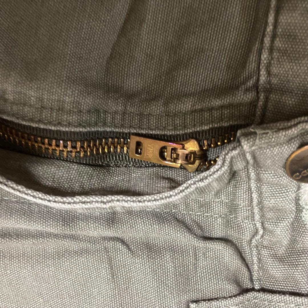 バ*中様 carhartt ダック ペインターパンツ ルーズフィット　モスグリー