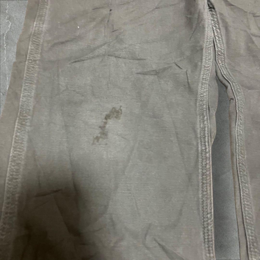 バ*中様 carhartt ダック ペインターパンツ ルーズフィット　モスグリー