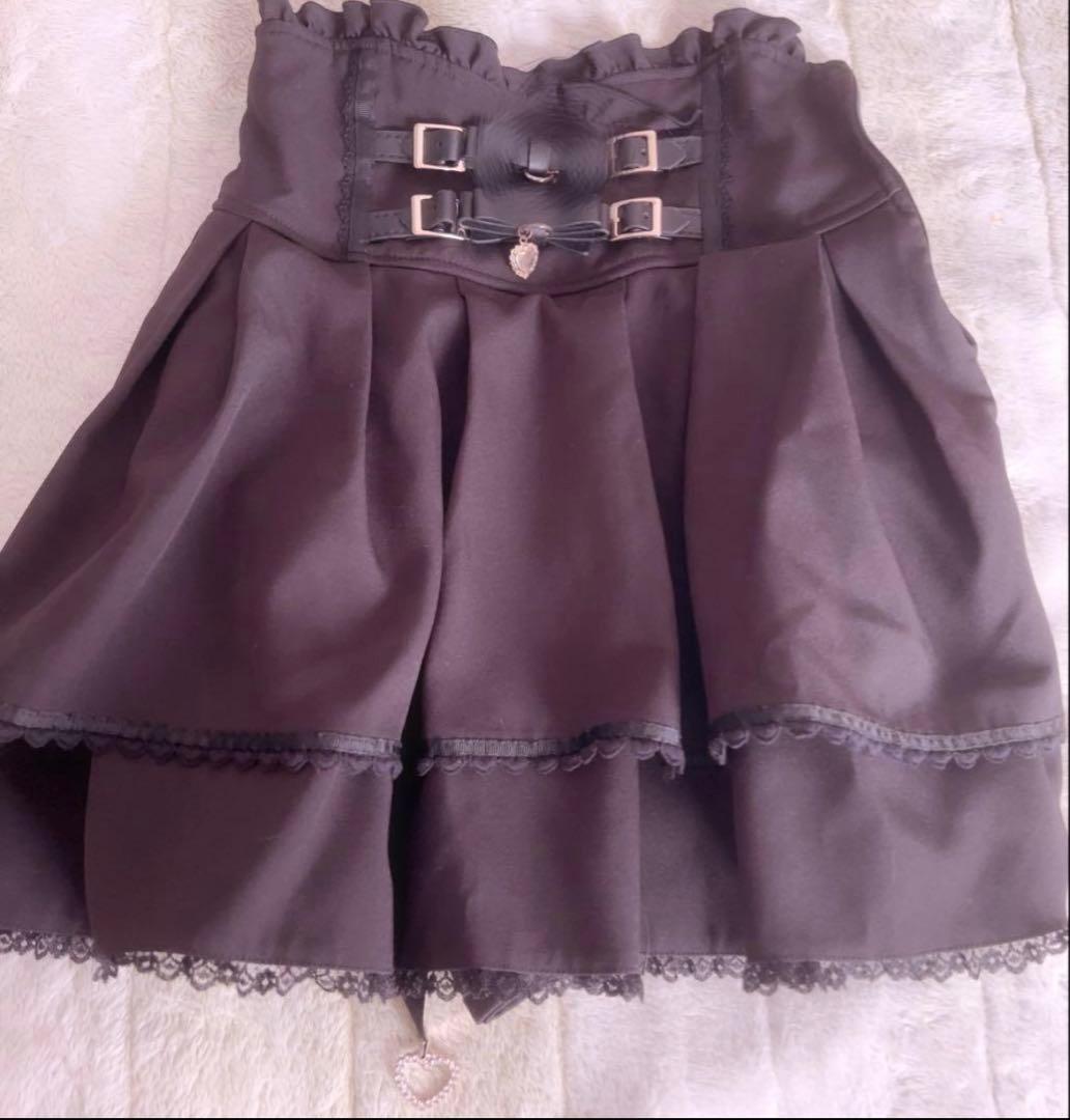 LIZLISA リズリサ 2連ベルトスカパン ブラック - メルカリ