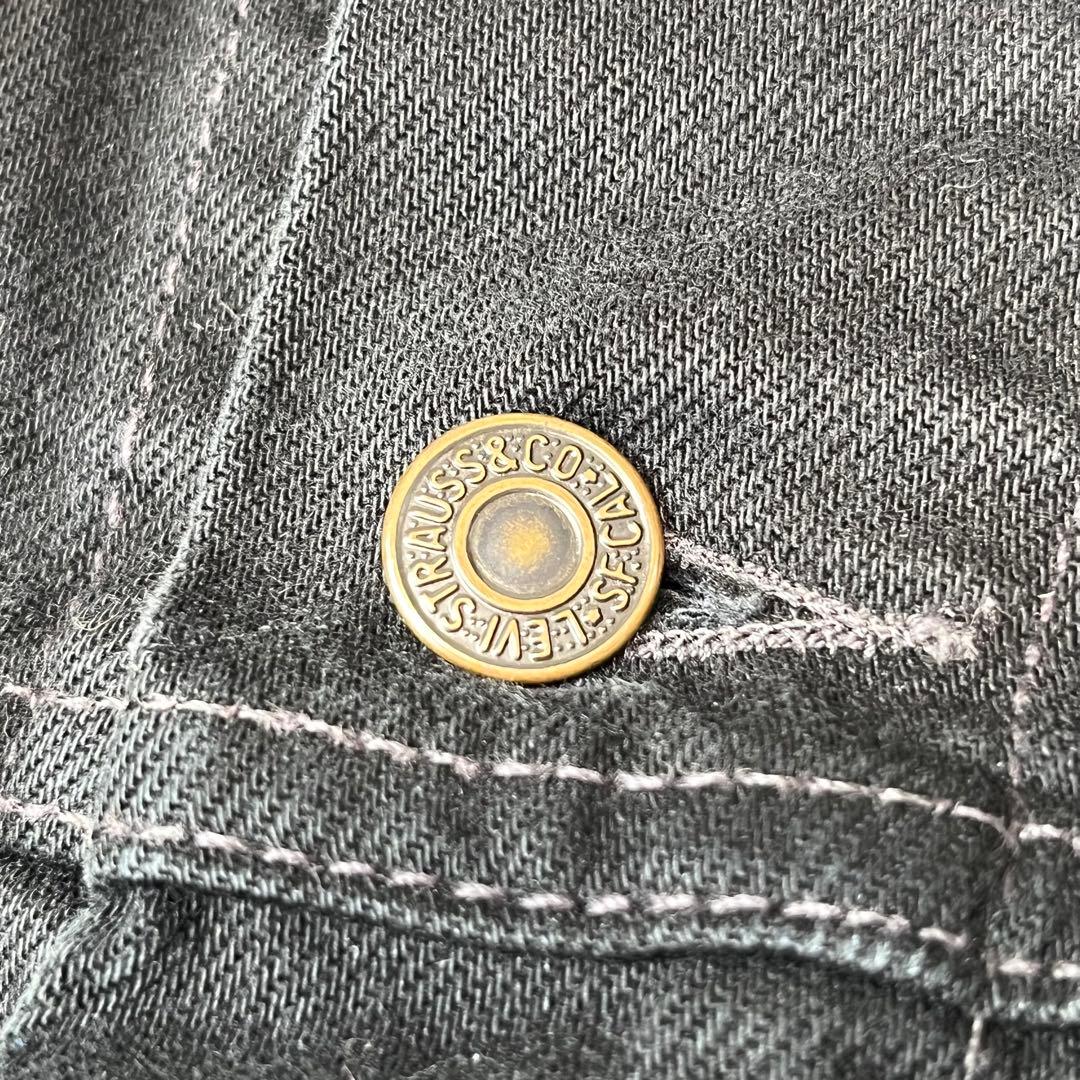 90s Euro Levi's 70503 02 ブラック デニムジャケット L