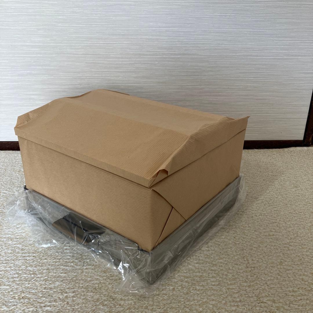 天然木角型一段せいろ21㎝（蒸台&すのこ付）未使用品