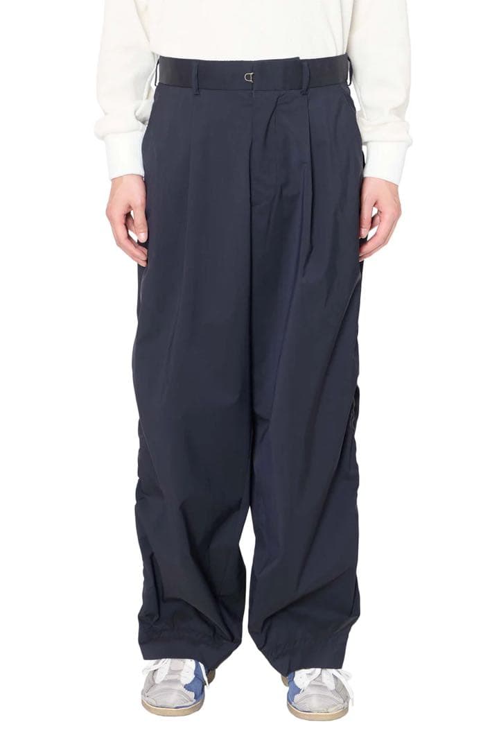 モ*ー様 kolor 25aw パッカリングワイドパンツ ネイビー - メルカリ