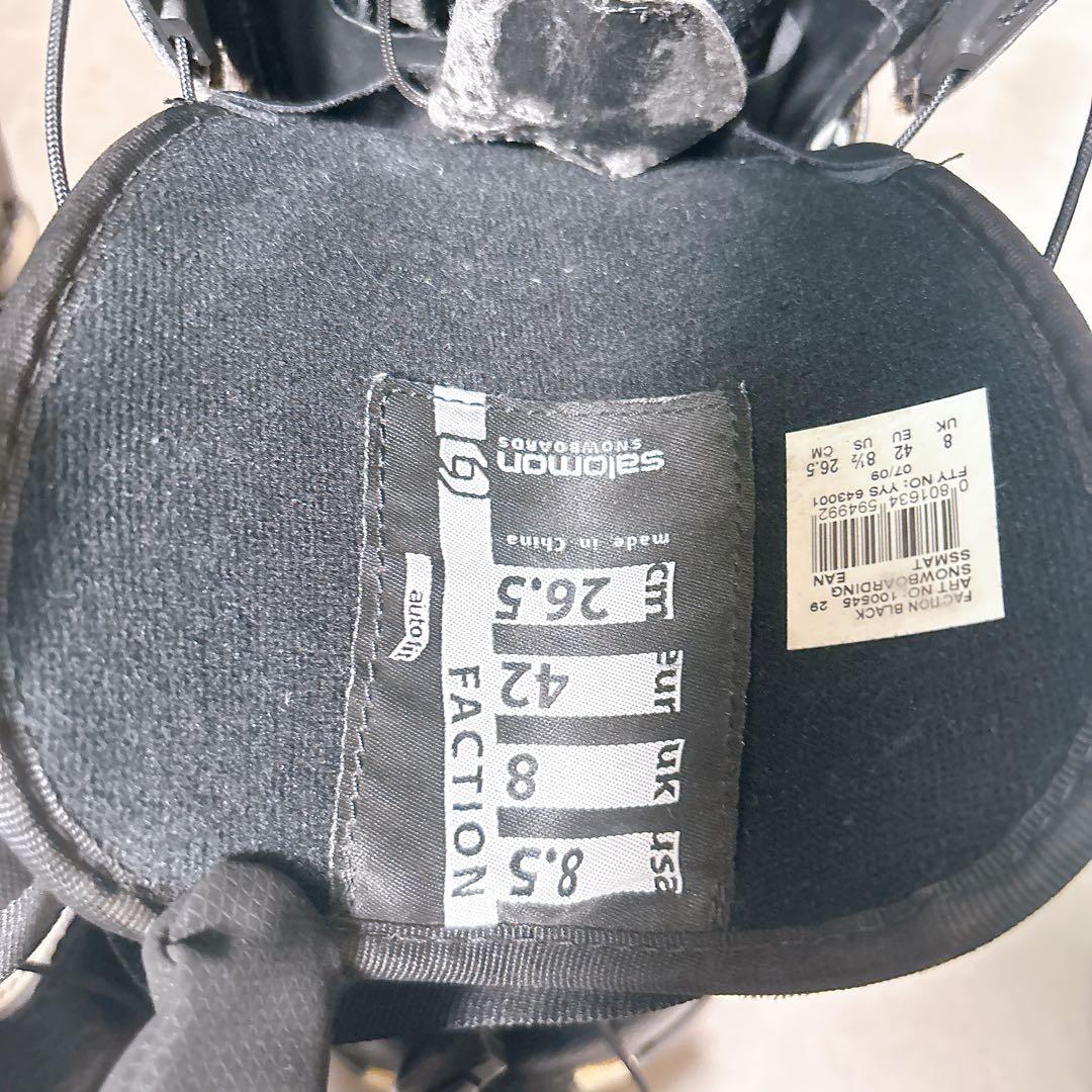 06B 26.5cm Salomon Faction スノーボードブーツ