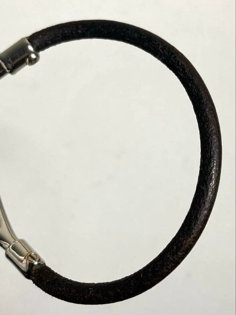 HERMES エルメス　ジャンボ　シルバー金具　レザー　ブレスレット　箱付き